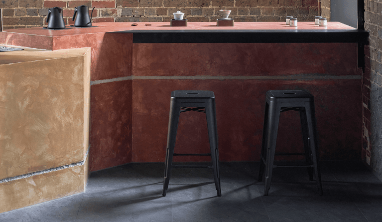 ULA Cafe microcement finish
