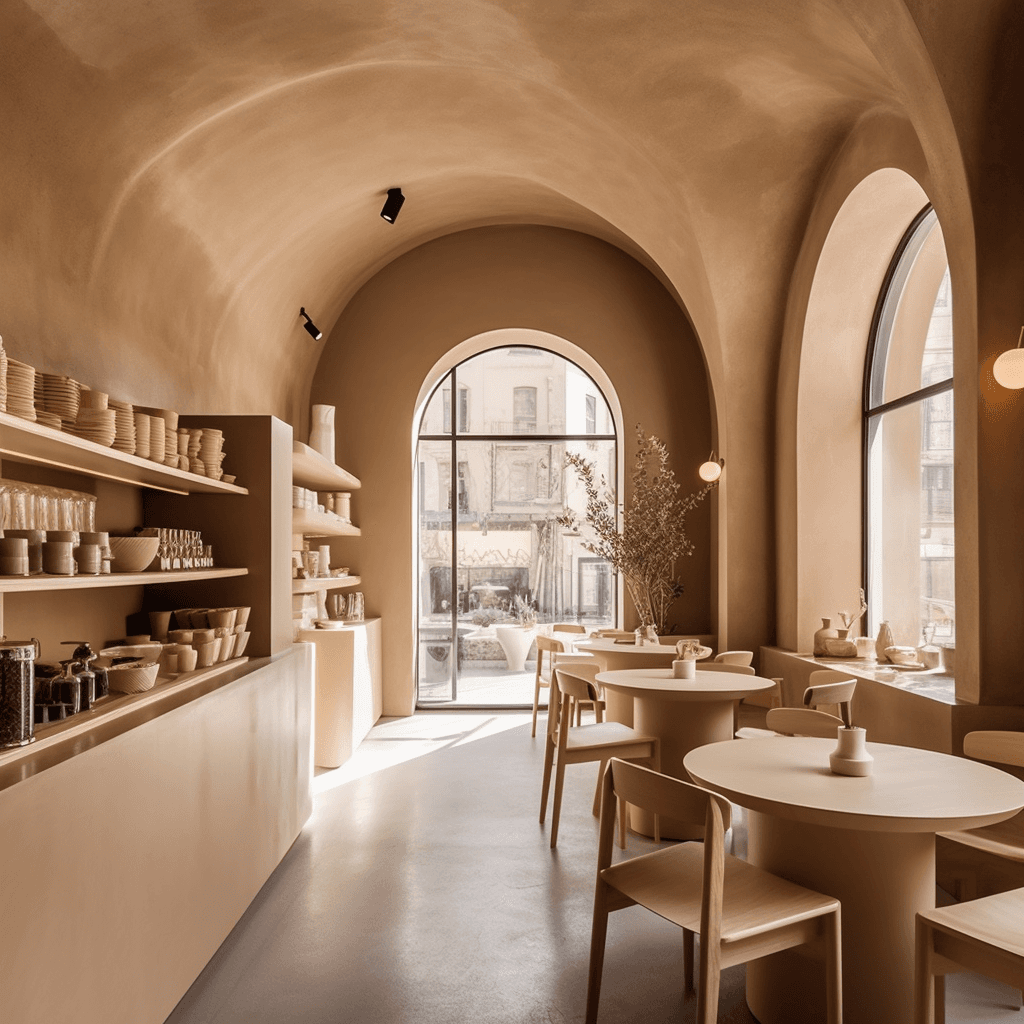 Microcement retail interior