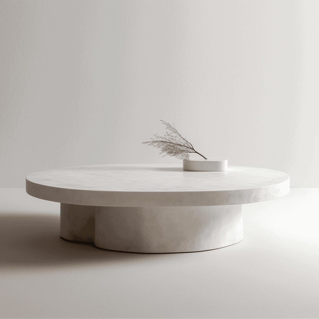 Microcement coffee table
